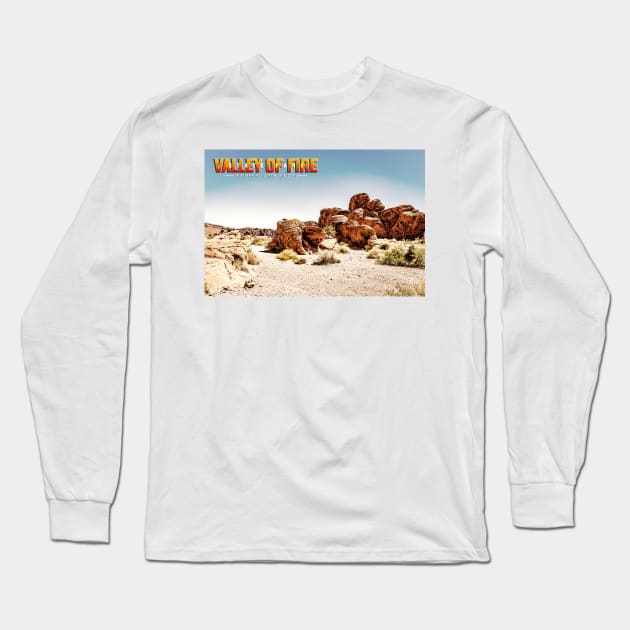 Valley of Fire State Park Long Sleeve T-Shirt by Gestalt Imagery